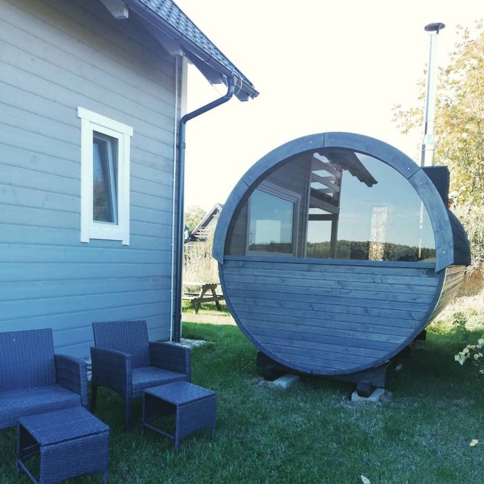 Domek na Kaszubach nad jeziorem z sauna i jacuzzi