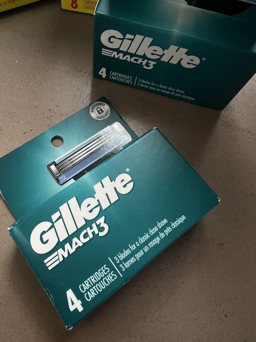 Змінні картриджі для гоління чоловічі (леза) Gillette Mach 3, 4 шт