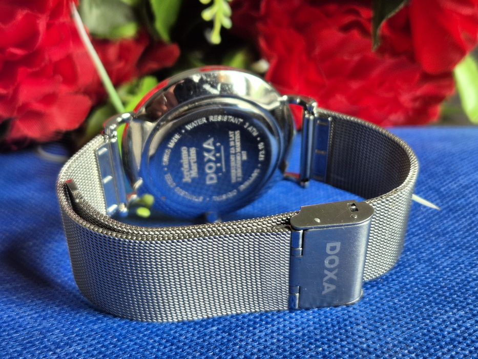 Męski zegarek Doxa 173.10 nowa bateria mesh