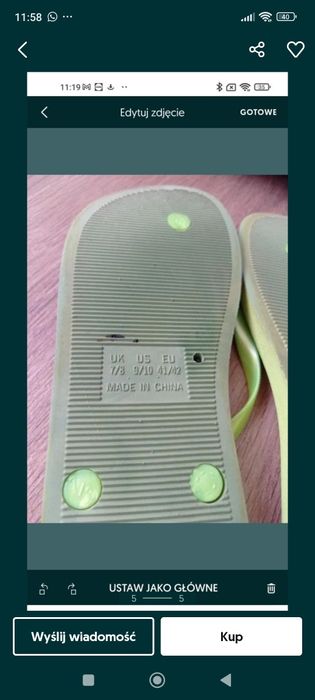 Japonki neonowe 41/42