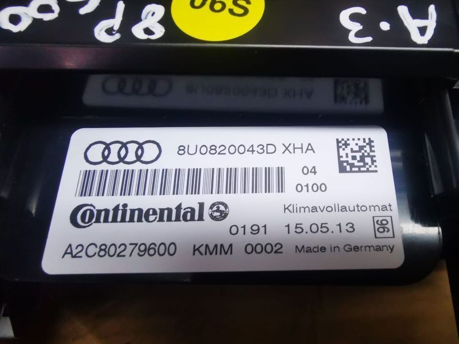 AUDI A3 8P BUTAO COMANDO AC CLIMATRONIC  S001