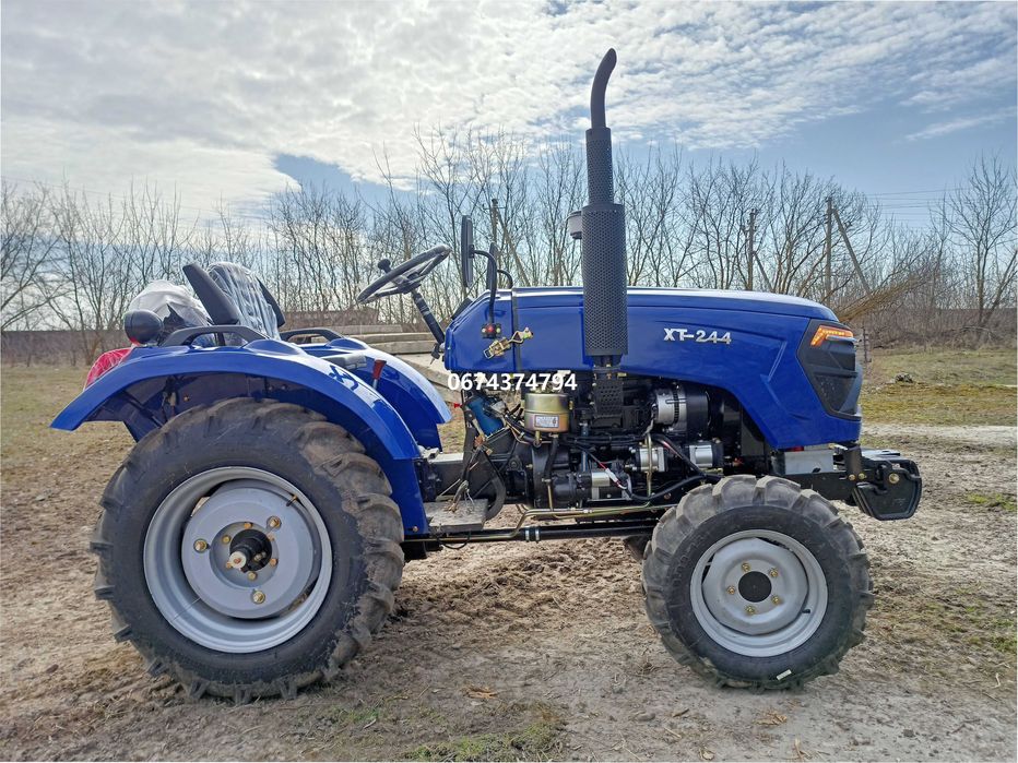 Мінітрактор Форте ХТ-244 LUХ КПП: (3+1) з ведучим передом безкоштовна доставка під самий двір без передоплат гарантія сервіс