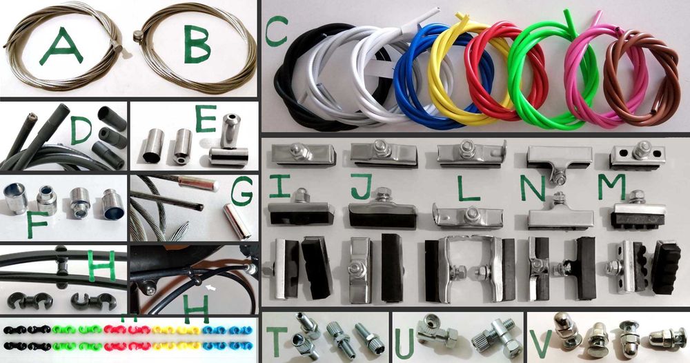 Peças p/ mudanças Sturmey Archer, travões e acessórios de bicicleta