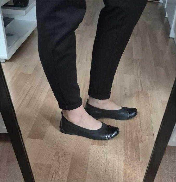 Eleganckie czarne czółenka LIDIA roz.38