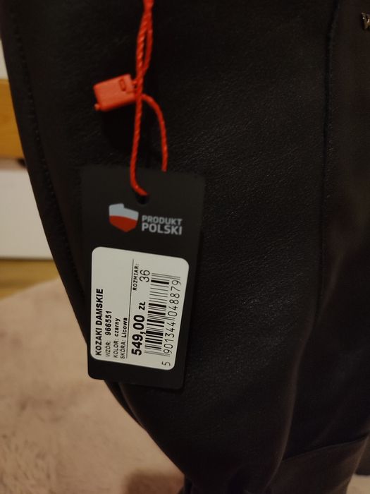 Kozaki skórzane marki Wojas 36