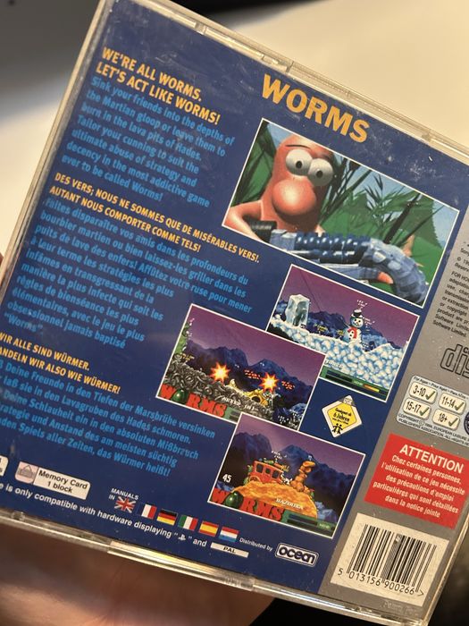 Worms ps1 gra sony