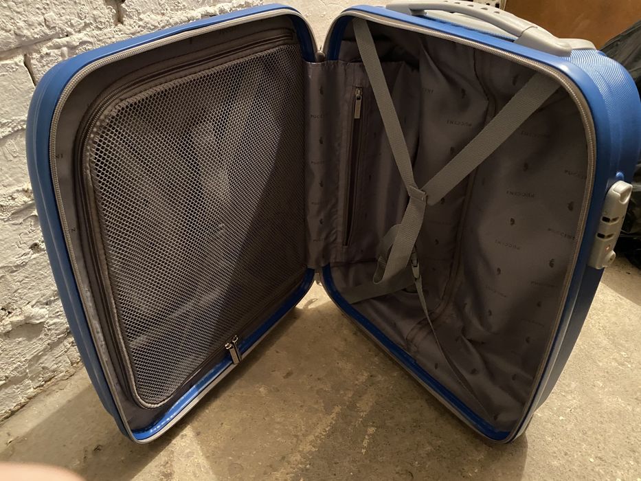 Walizka kabinowa Puccini twarda Barcelona niebieska