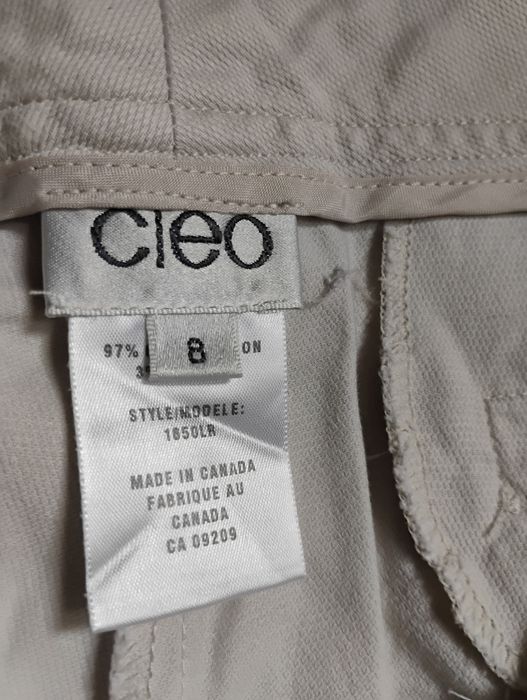 Spodnie damskie ecru