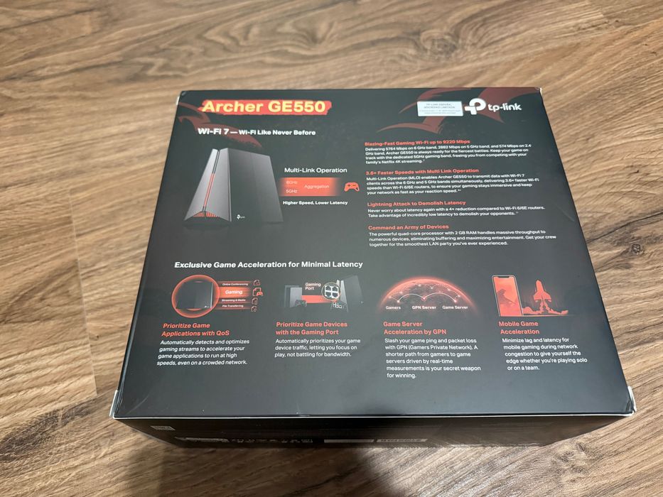 Router TP-Link Archer GE550 - 5Gbps - WIFI 7 - NOVOS - Gaming