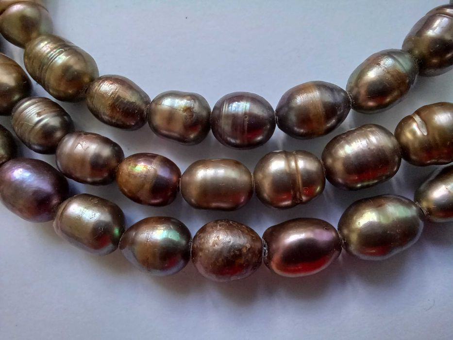 Намисто, річкові культивовані перлини. 66 см.