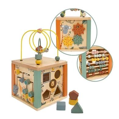 Smiki, kostka edukacyjna, zabawka drewniana smyk ze smyka drewno