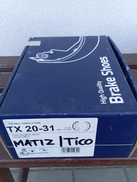 Szczęki hamulcowe Daewoo Matiz Tico
