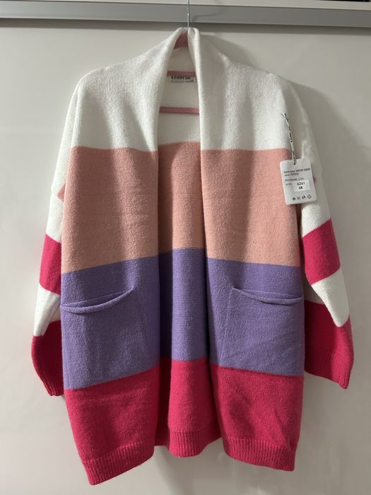 Sweter w paski XXL