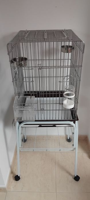 Gaiola de Passaro com Carrinho