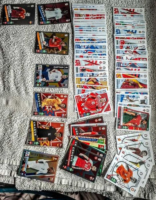 Lote Cartas Topps Match Attax Seleções
