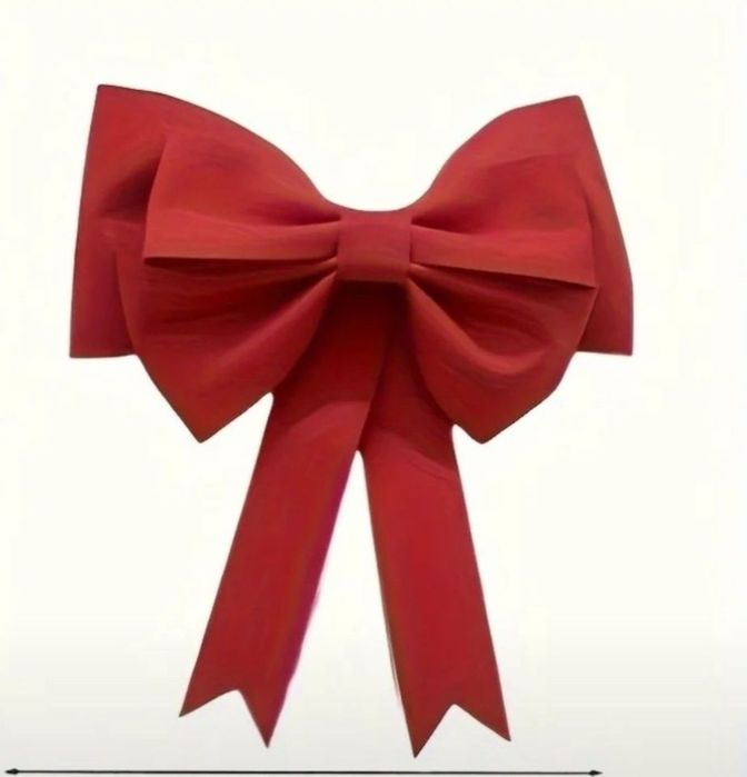Бант червоний святковий