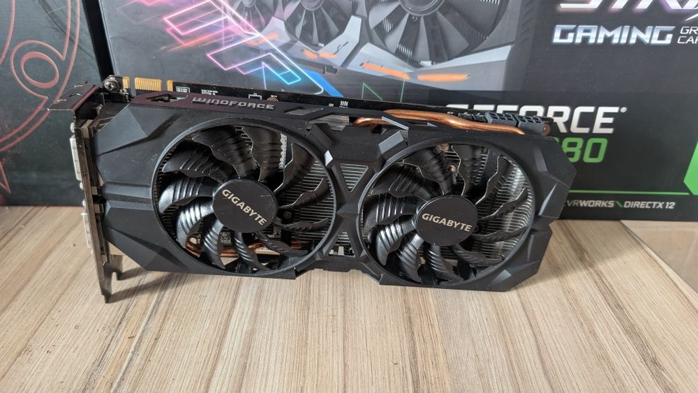 Відеокарта Gigabyte PCI-Ex GeForce GTX 960 2048MB GDDR5 (128bit) (1127/7010) (2 x DVI, HDMI, 3 x DisplayPort) (GV-N960WF2OC-2GD) (уцінка)