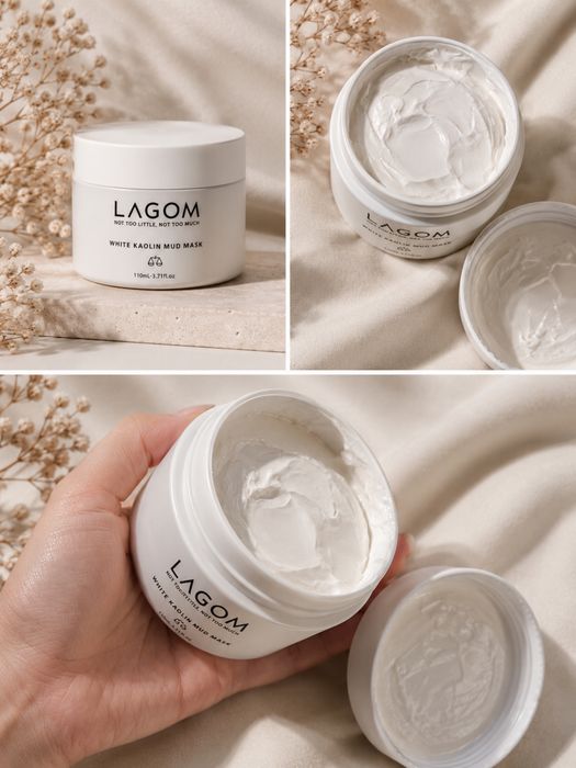 Отшелушивающая глиняная маска Lagom White Kaolin Mud Mask
