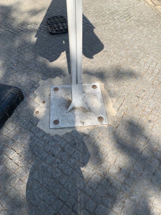 Chapéus de sol quadrados, para esplanada, dois (2)