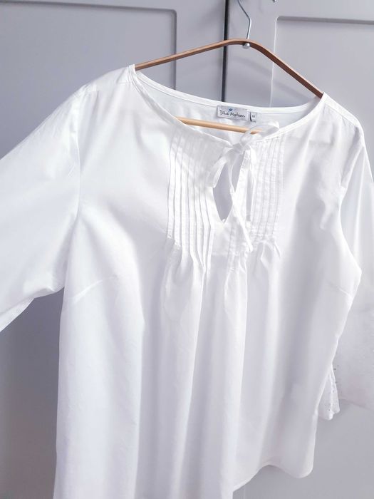Biała haftowana bluzka koszula boho 40 42 Blue Motion