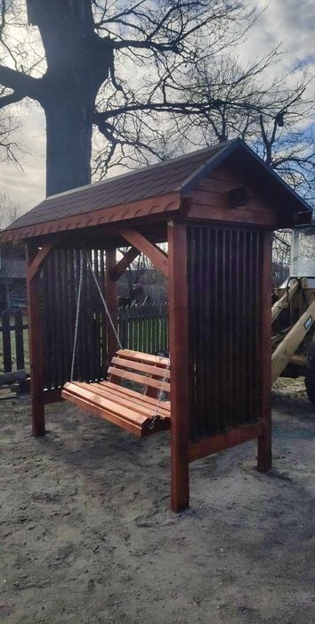 Huśtawka drewniana