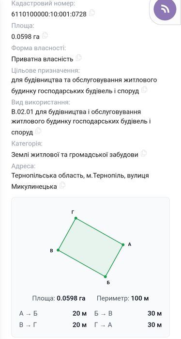Продається земельна ділянка 6 сот вул. Микулинецька - View 4