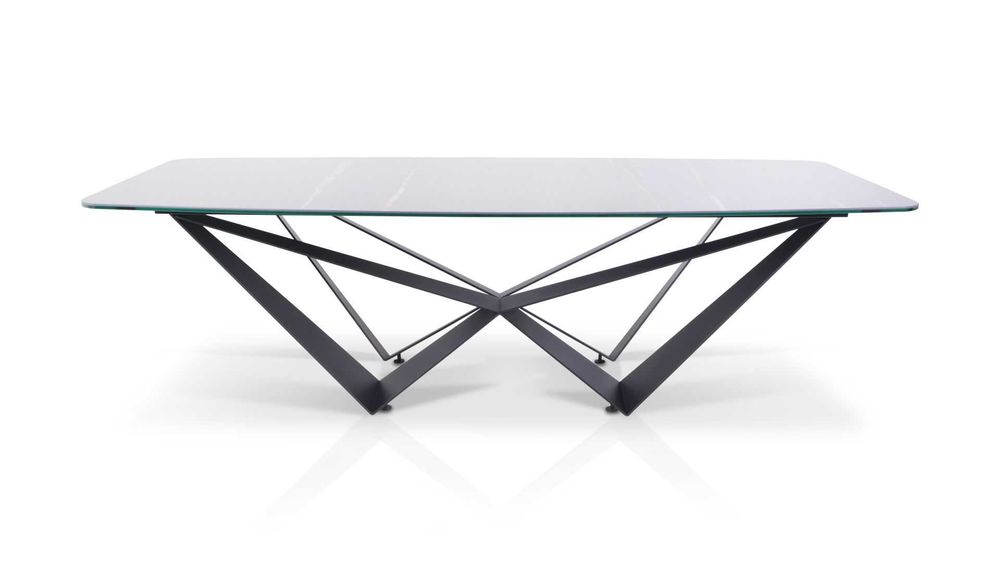 Stół Tectona blat spiek Sahara Noir Extra 240 cm x 100 cm