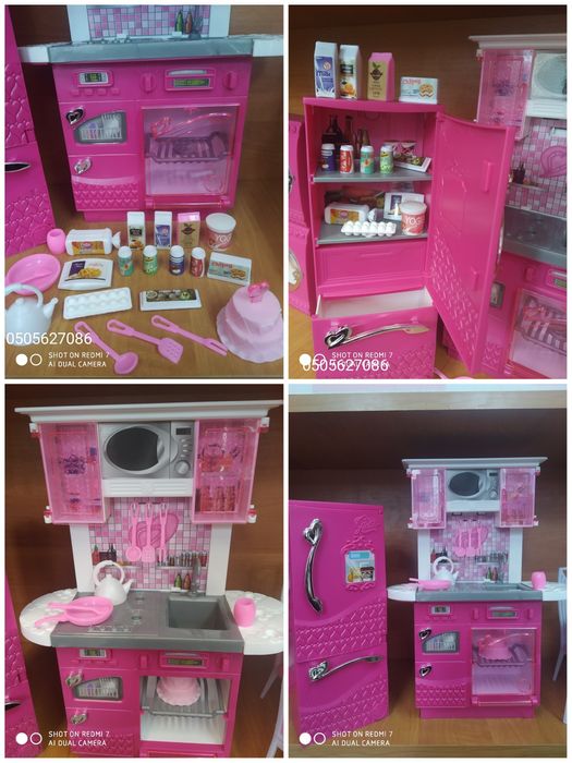 Мебель для кукол Барби Кухня 5 видов (30 видов) Меблі для ляльок