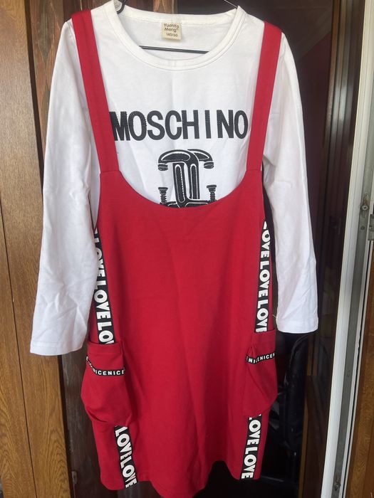 Комплект кофтинка та сарафан «Moschino Love”