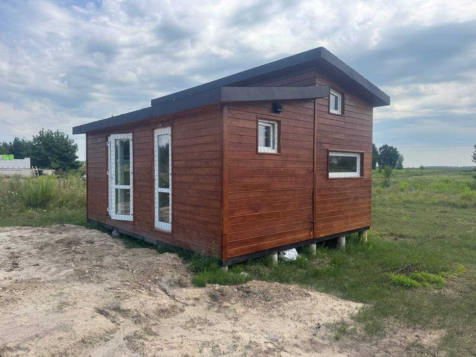 Продам модульний будинок 33 м2 з ділянкою 5,5 соток та світлом 5 кВт!