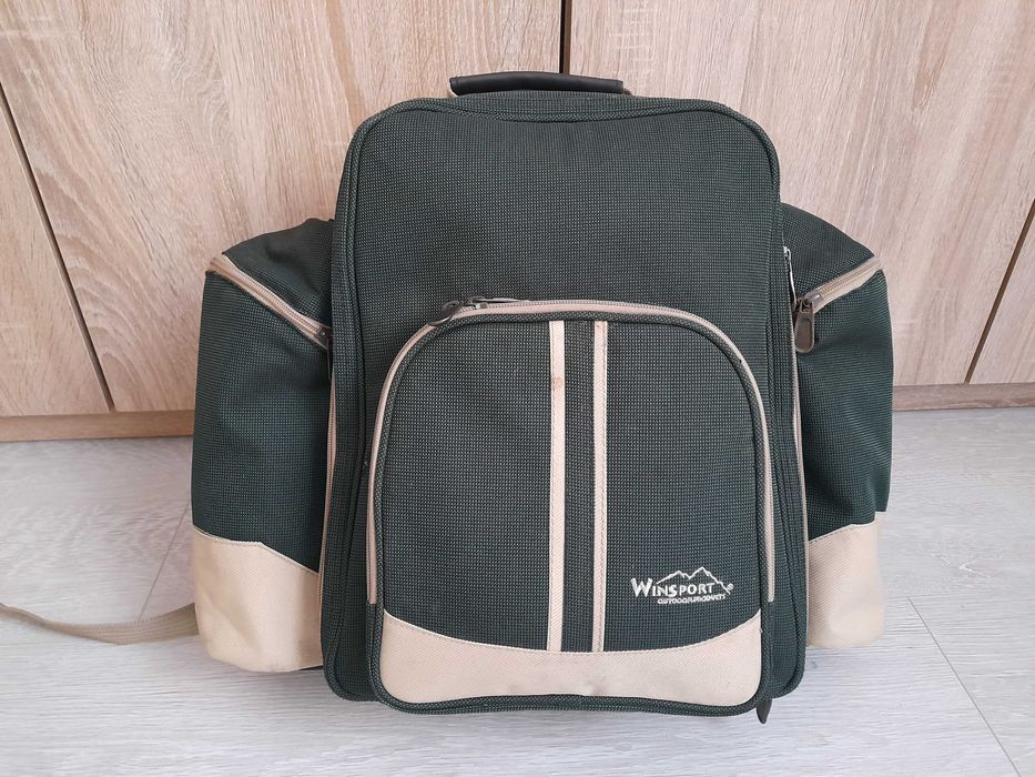 Winsport Plecak piknikowy termiczny +wyposażenie dla 2 osób kosz