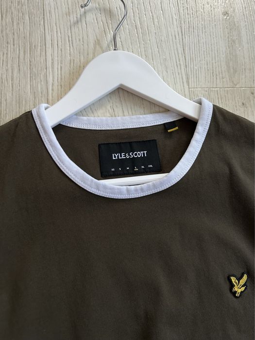 Lyle And Scott Logo Tee Shirts Футболка оригінал оригинал опт & хаки камо Military