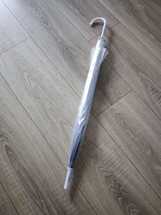 Parasol przezroczysty biały ślub komunia dużo sztuk