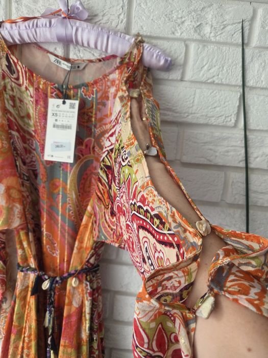 Zara letnia zwiewna sukienka nowa z metką XS 34