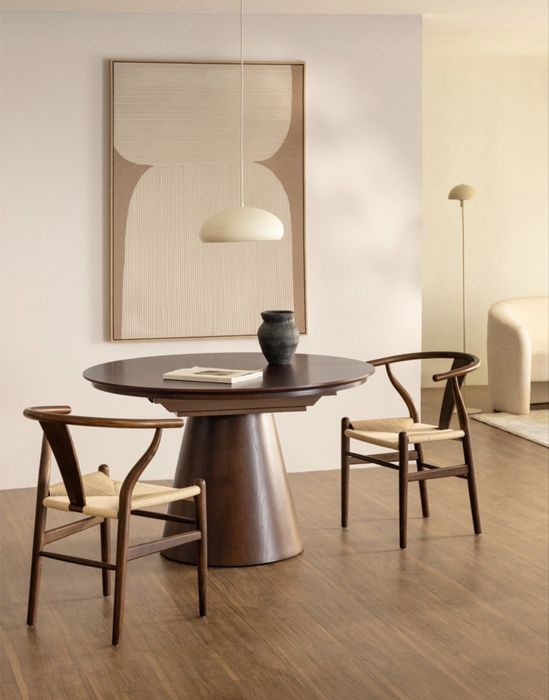 Mesa de jantar extensivel 120-160×120