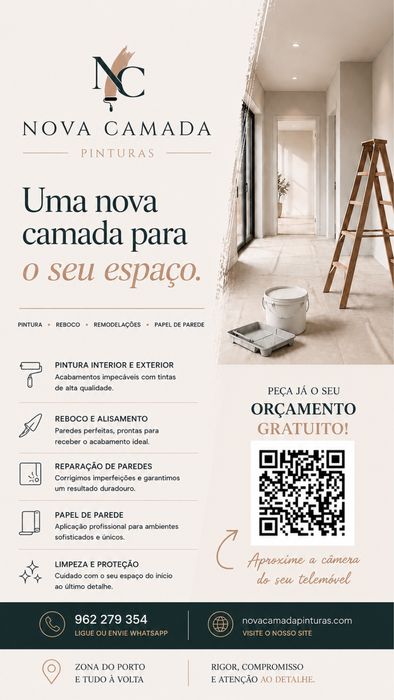 Pinturas, Reboco, Alisamento de Paredes, Remodelações