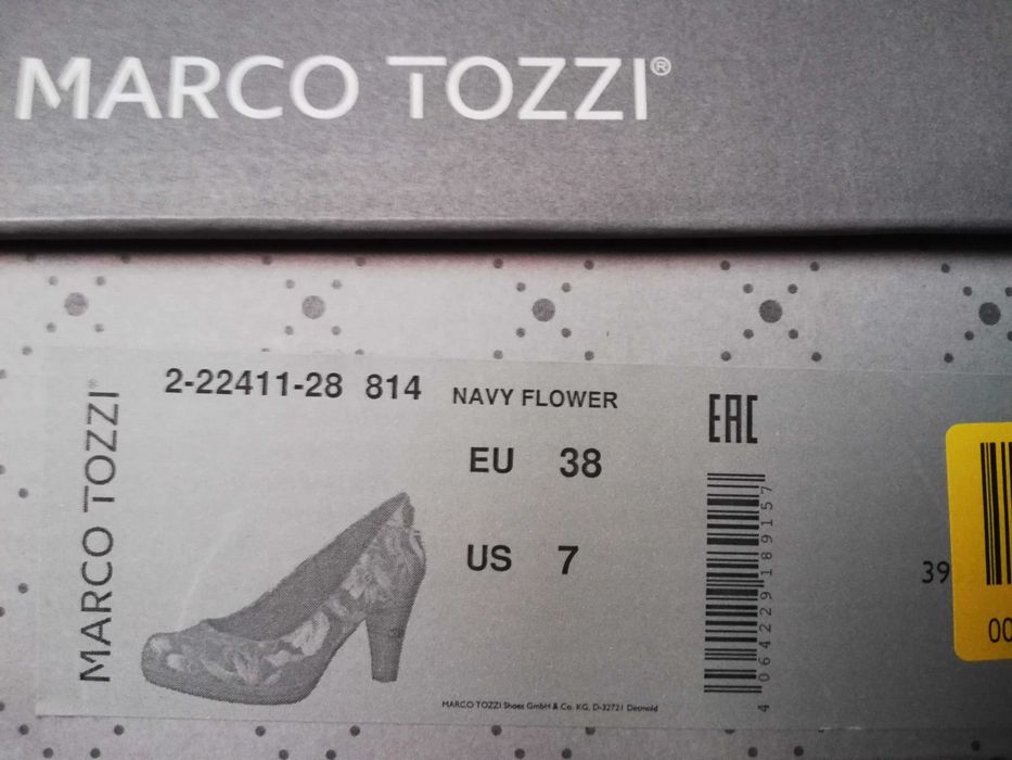 Czółenka Marco Tozzi, rozm. 38