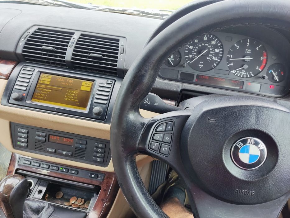 Karoseria BMW X5 E53 Lift LCI BLACK SHAPPIRE 475 Maska Zderzak Błotnik