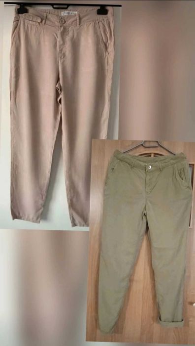 Spodnie chinosy Zara 36 - 2 sztuki.
