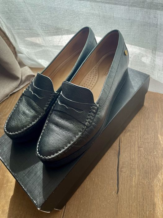 Pięken półbuty Kazar zielony metalik 37 jak nowe