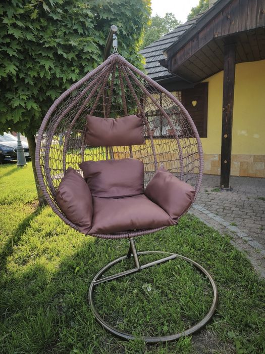 Fotel kokon ogrodowy huśtawka