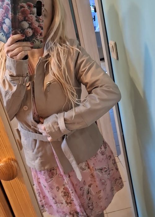 Katana kurtka ze skóry naturalnej 38 Ochnik okazja po czyszczeniu