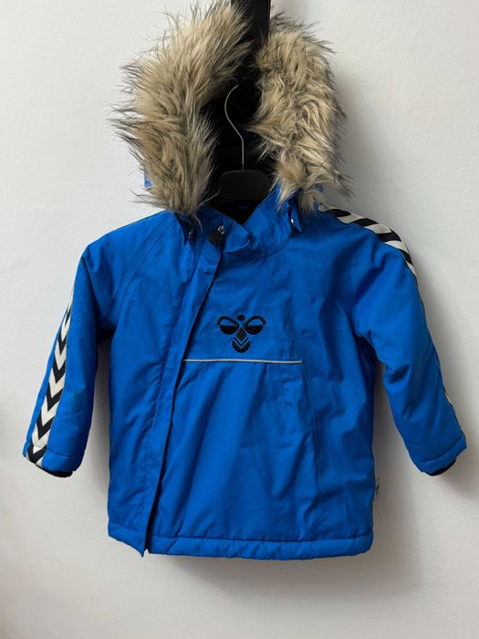 Kurtka zimowa z kapturem kurteczka ocieplana Hummel 92 cm 24 36