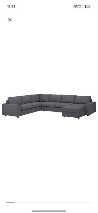 Narożnik kanapa Vimle ikea