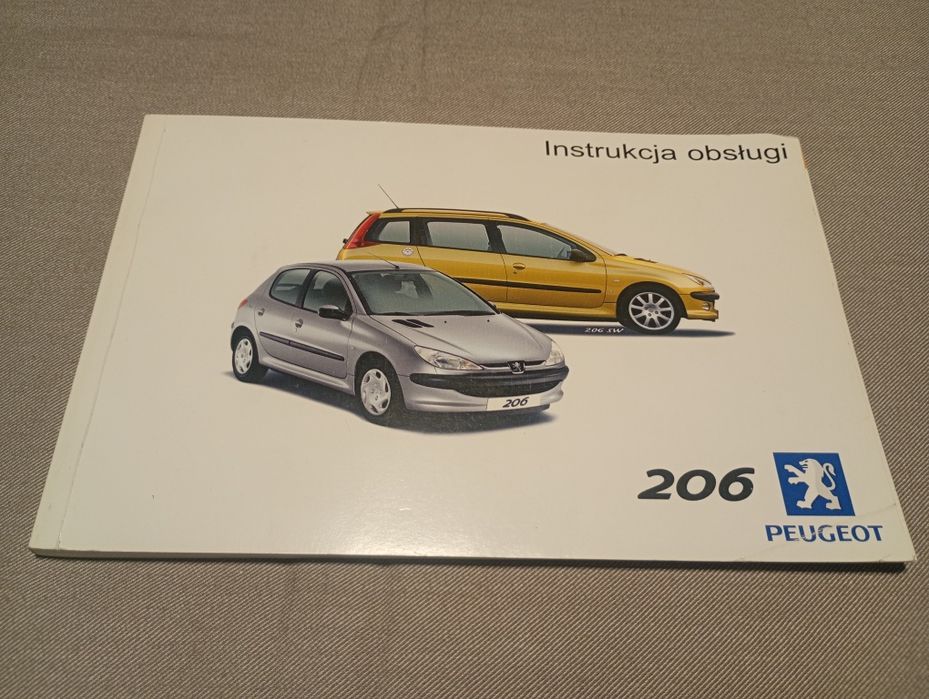 PEUGEOT 206 Instrukcja Obsługi Książka 2002 PL Polska po polsku 206 SW kombi