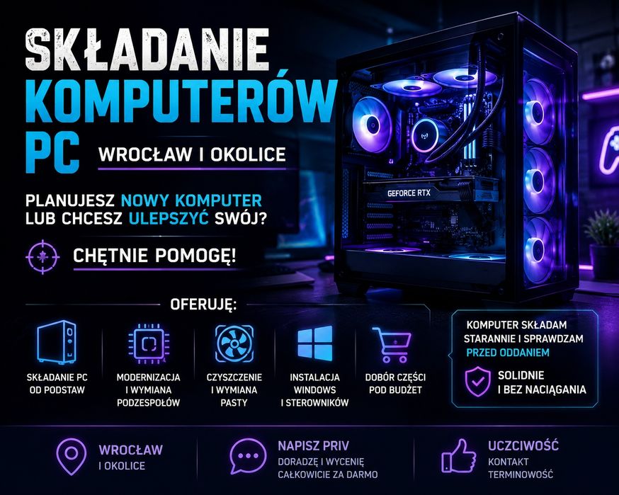 Składanie i modernizacja komputerów PC – Wrocław