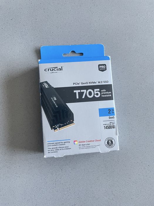 Crucial T705 SSD 2TB 14,500MB/s Gen5 SSD