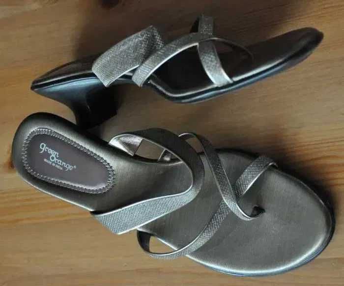 Klapki R.38 Jak Nowe, japonki, klapeczki - obcas, świetne- J. Ecco