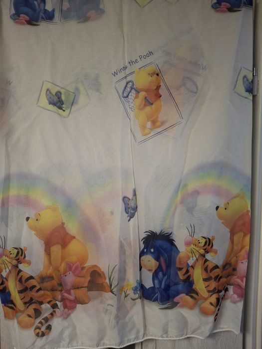 Zestaw dużych firan Disney – Nemo, Syrenka, Puchatek | Szer. 3m+ | Jak