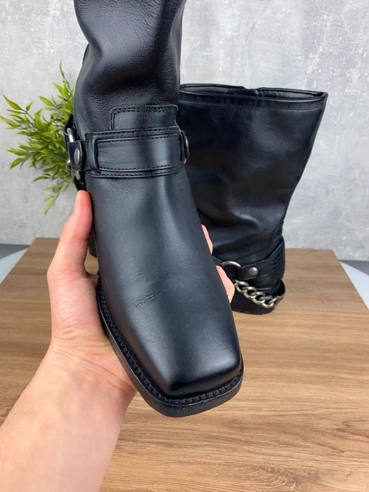 Skórzane kozaki Zadig & Voltaire Igata r. 40 - premium design,